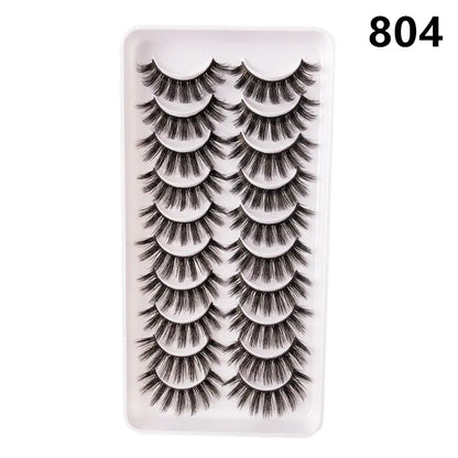 Faux Mink Lash Set – Wispy & Reusable (10 Pairs)