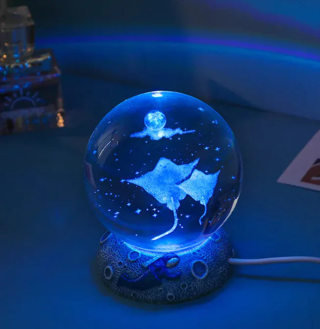 Mystical LED Crystal Ball
