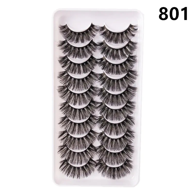 Faux Mink Lash Set – Wispy & Reusable (10 Pairs)