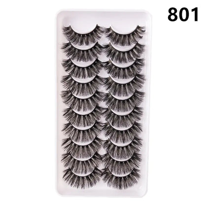Faux Mink Lash Set – Wispy & Reusable (10 Pairs)