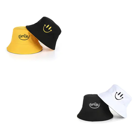 Smiley Reversible Bucket Hat
