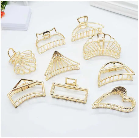 Minimalist Gold Hair Clip