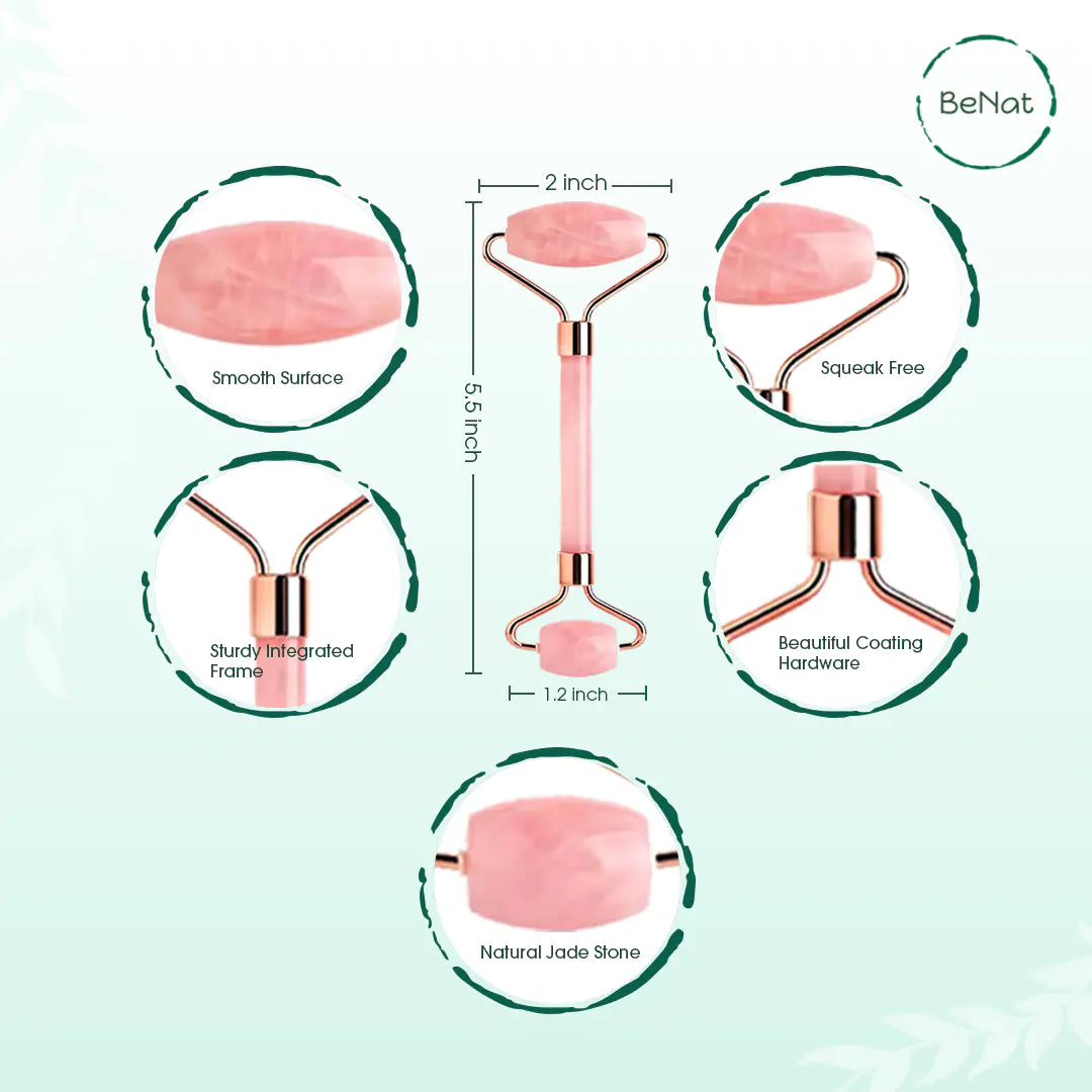 Rose Quartz Facial Roller