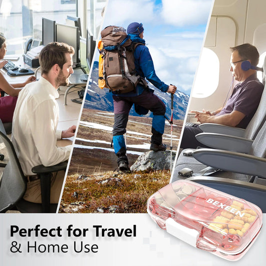 Compact Travel Pill Organizer