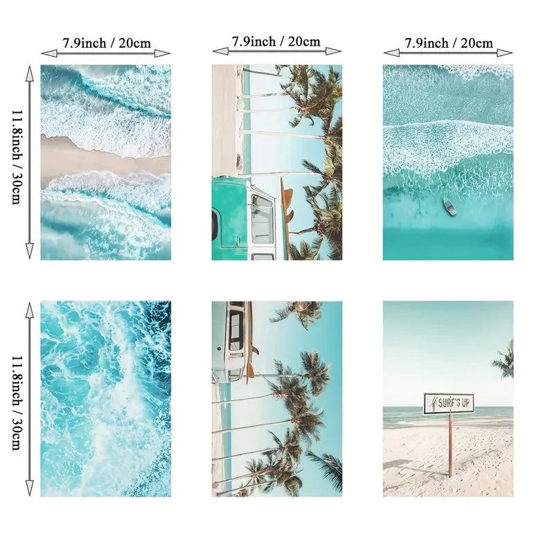 Beach Wall Art Set (6pc)