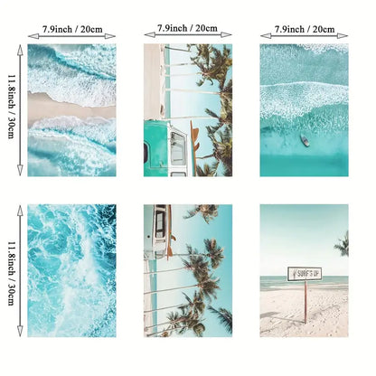Beach Wall Art Set (6pc)