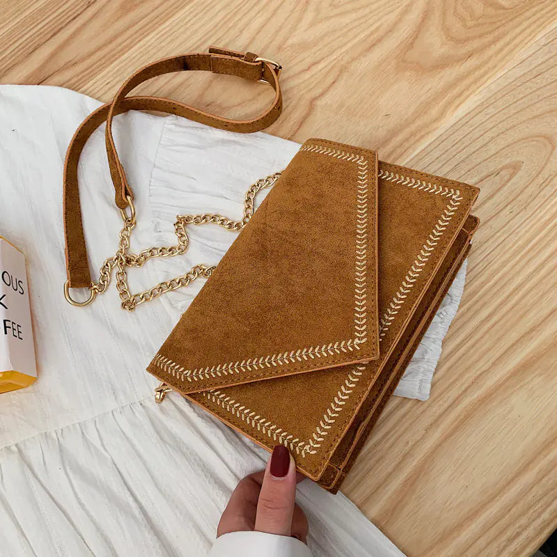 Versatile Chain Crossbody Velvet Mini Bag