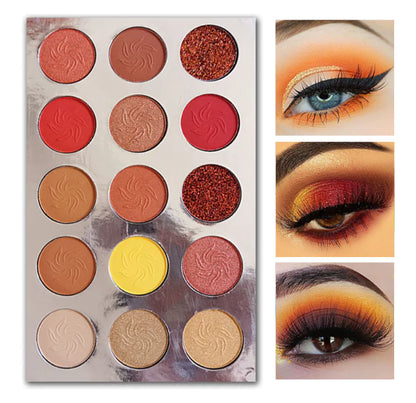 Glitter Eyeshadow Palette (Tropic Heat)