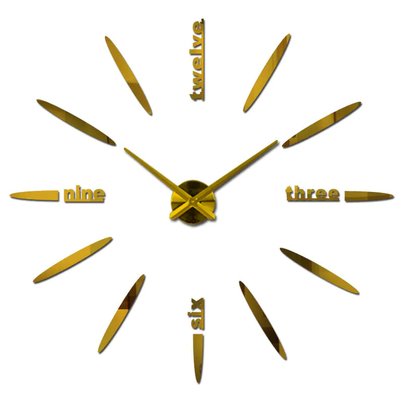 Acrylic Mirror Wall Clock