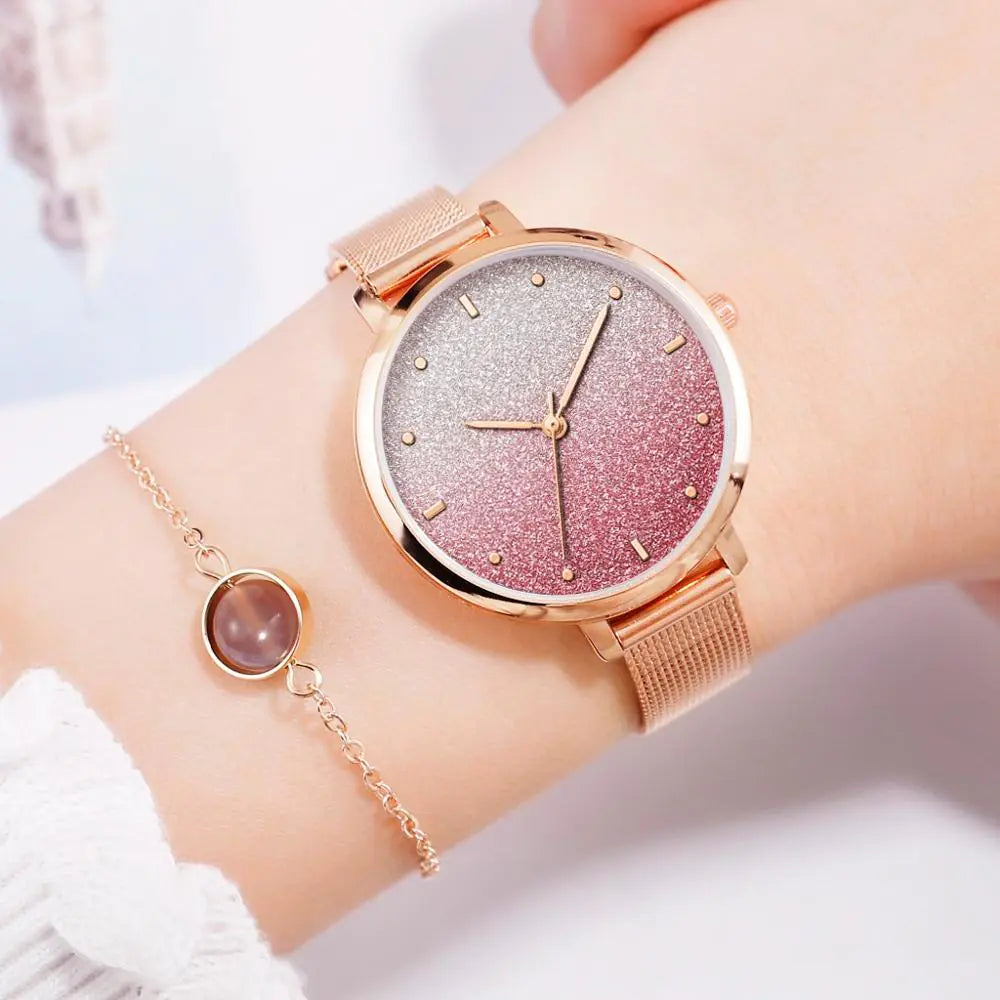 Women's Rose Gold Quartz Watch