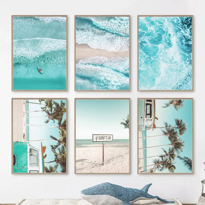 Beach Wall Art Set (6pc)