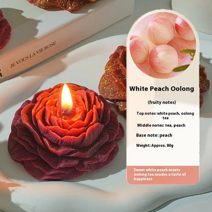 Handmade Peony Rose Candle