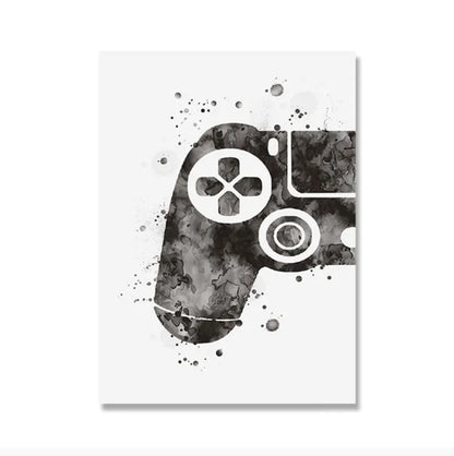 Gamer Controller Canvas Wall Art