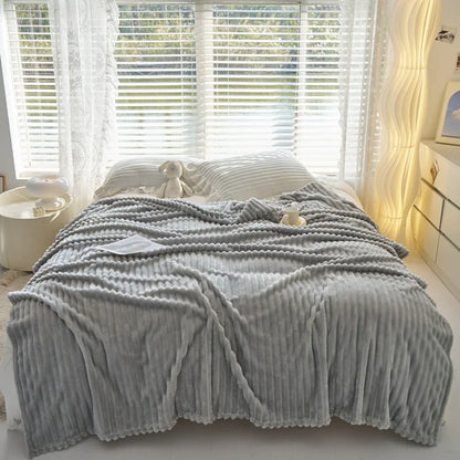 Ultra Plush Velvet Rabbit Fur Blanket