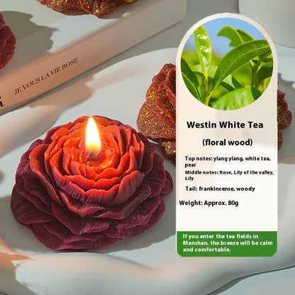 Handmade Peony Rose Candle