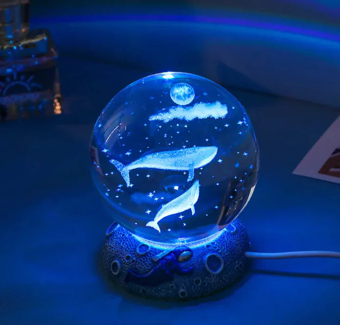 Mystical LED Crystal Ball