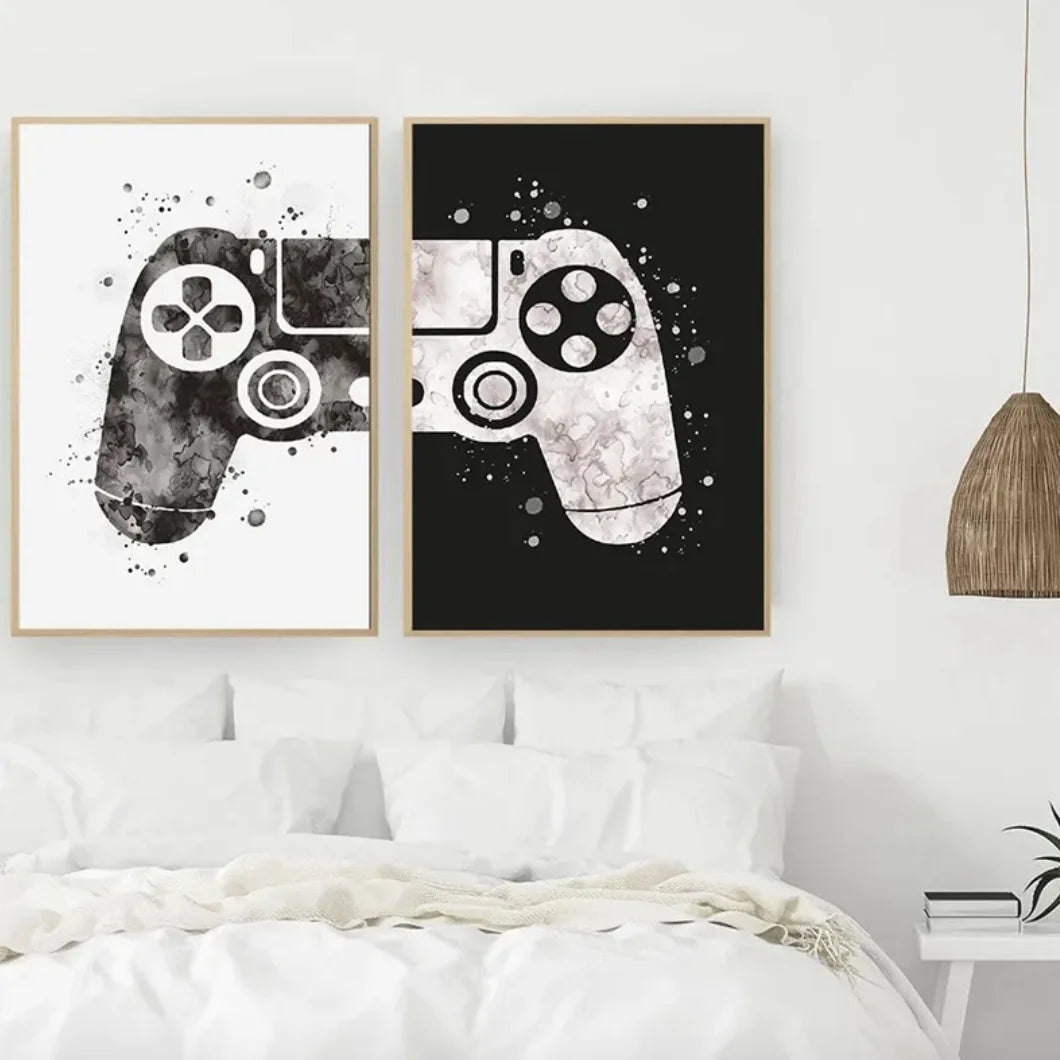 Gamer Controller Canvas Wall Art