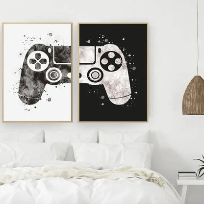 Gamer Controller Canvas Wall Art