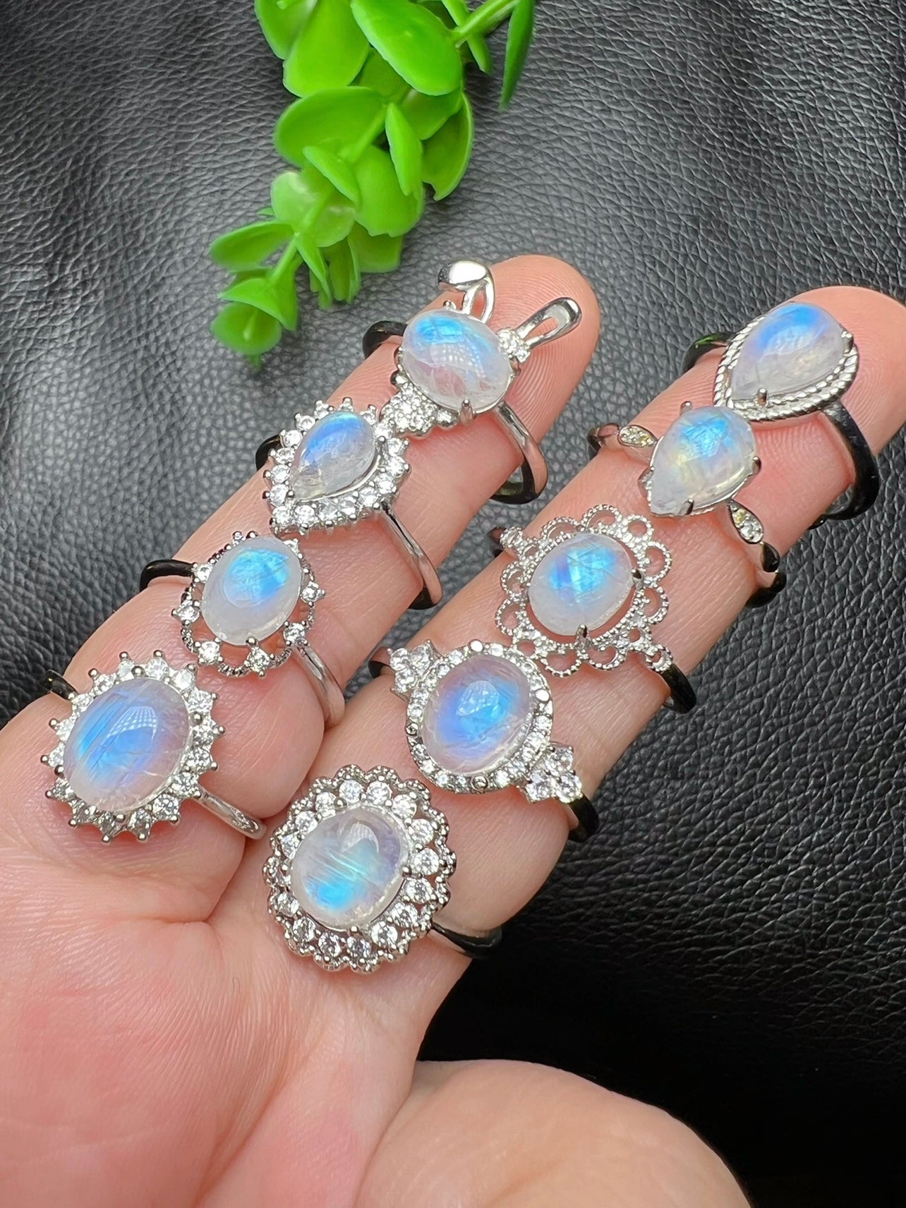 Moonstone Glow Ring – Adjustable
