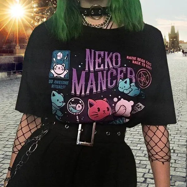 "Neko" Mancer Graphic Women's T-Shirt