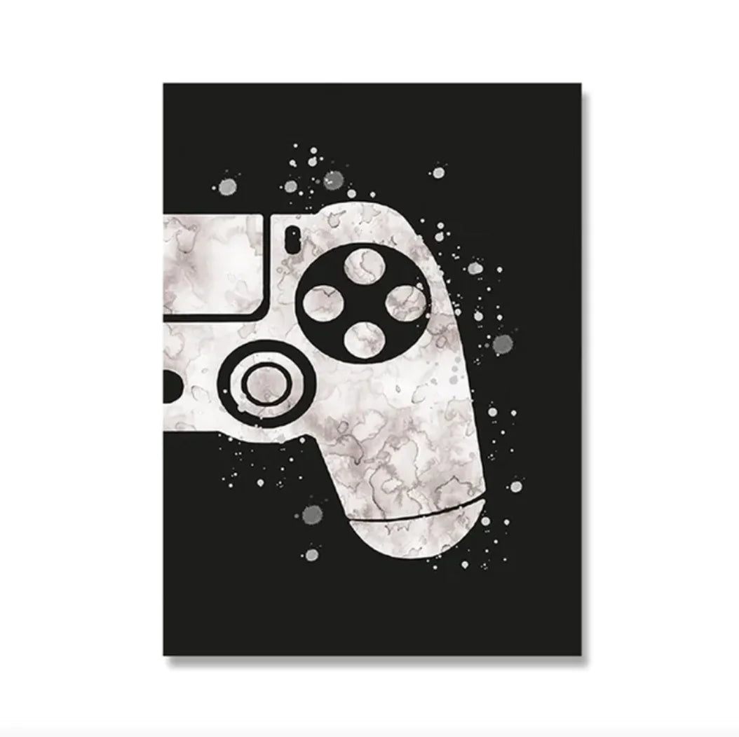 Gamer Controller Canvas Wall Art