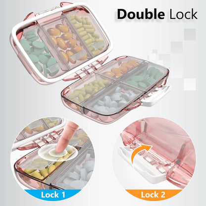 Compact Travel Pill Organizer