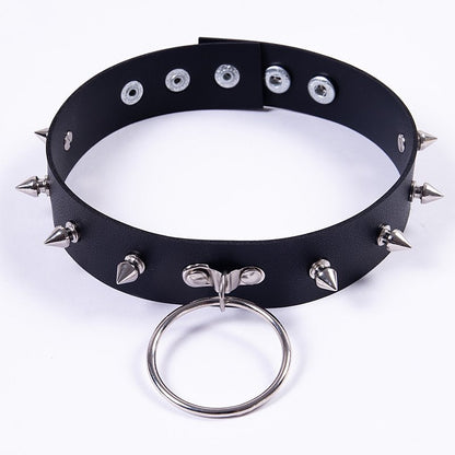Rhinestone Spiked Choker