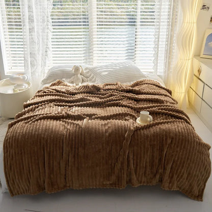 Ultra Plush Velvet Rabbit Fur Blanket