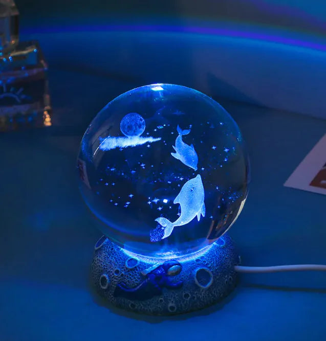 Mystical LED Crystal Ball