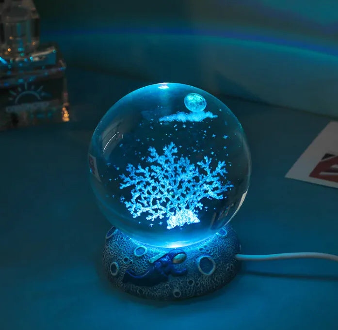 Mystical LED Crystal Ball
