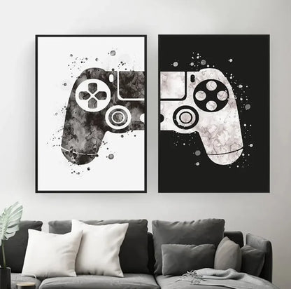Gamer Controller Canvas Wall Art