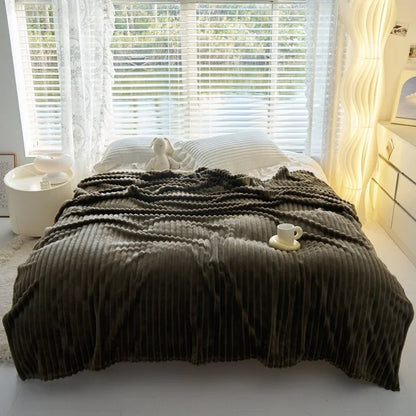 Ultra Plush Velvet Rabbit Fur Blanket