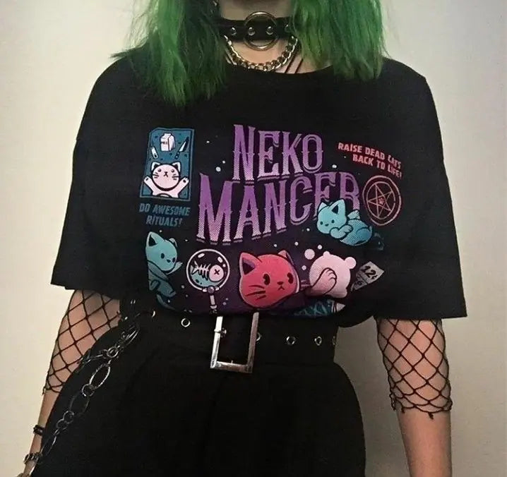 "Neko" Mancer Graphic Women's T-Shirt
