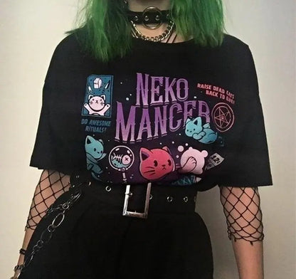 "Neko" Mancer Graphic Women's T-Shirt