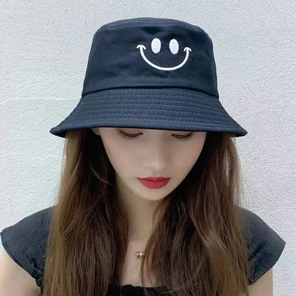 Smiley Reversible Bucket Hat