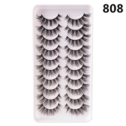 Faux Mink Lash Set – Wispy & Reusable (10 Pairs)