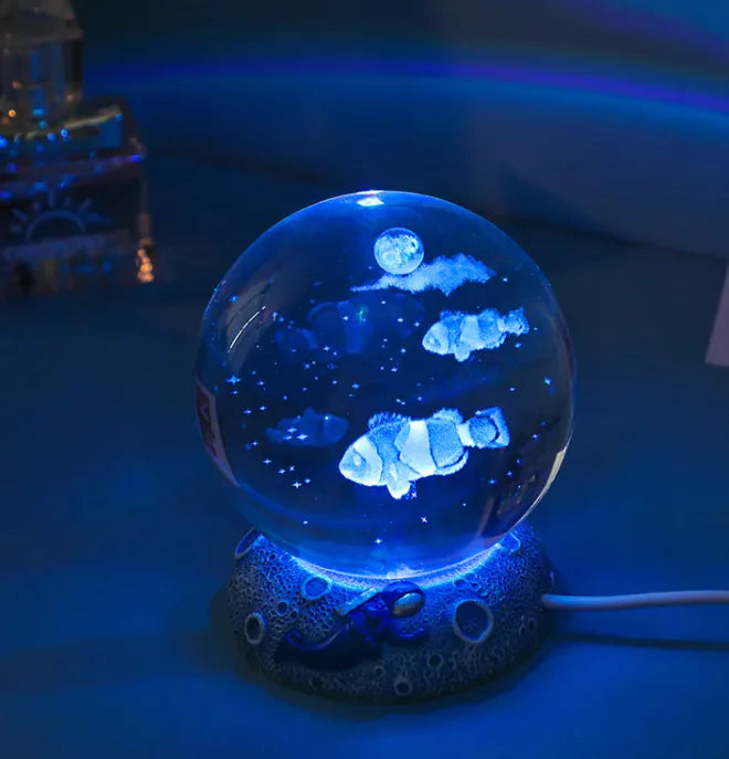 Mystical LED Crystal Ball