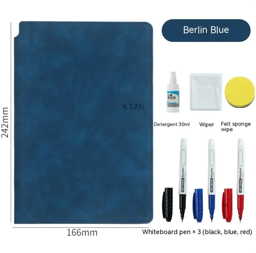 Leather Erasable Whiteboard Notebook