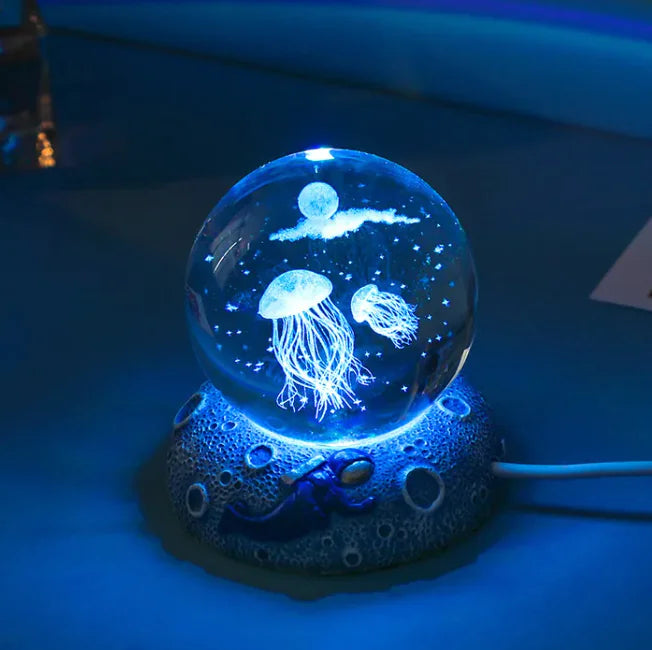 Mystical LED Crystal Ball