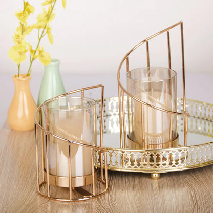 Nordic Geometric Candle Holder