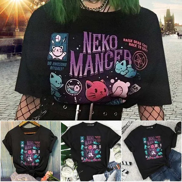 "Neko" Mancer Graphic Women's T-Shirt